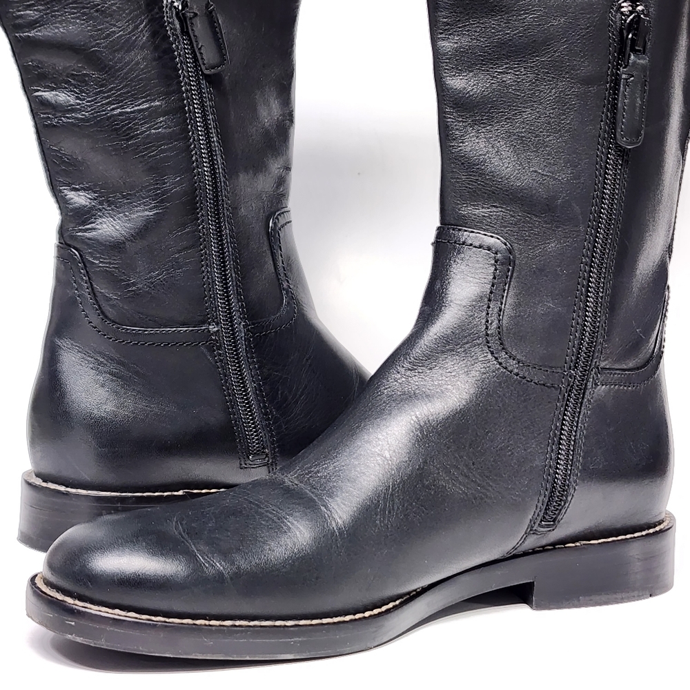 Cole Haan Harrington Knee High Riding Boot Black - Picture 10 of 10